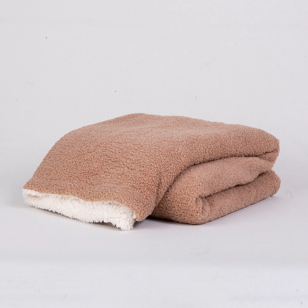 Manta Buclé Sherpa Terracota - Image 3