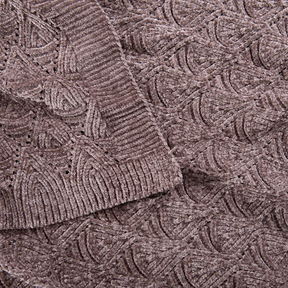 Manta Chenilla Lyon Taupe - Image 3
