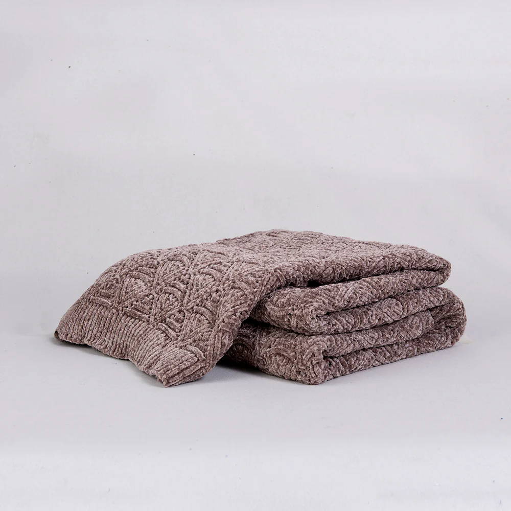 Manta Chenilla Lyon Taupe - Image 4