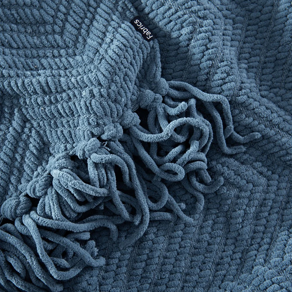 Manta Chunky Zigzag Azul - Image 2