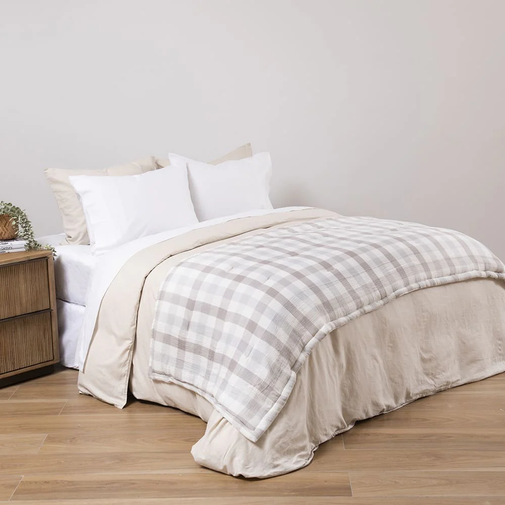 Piecera Vichy 90x230cm Gris