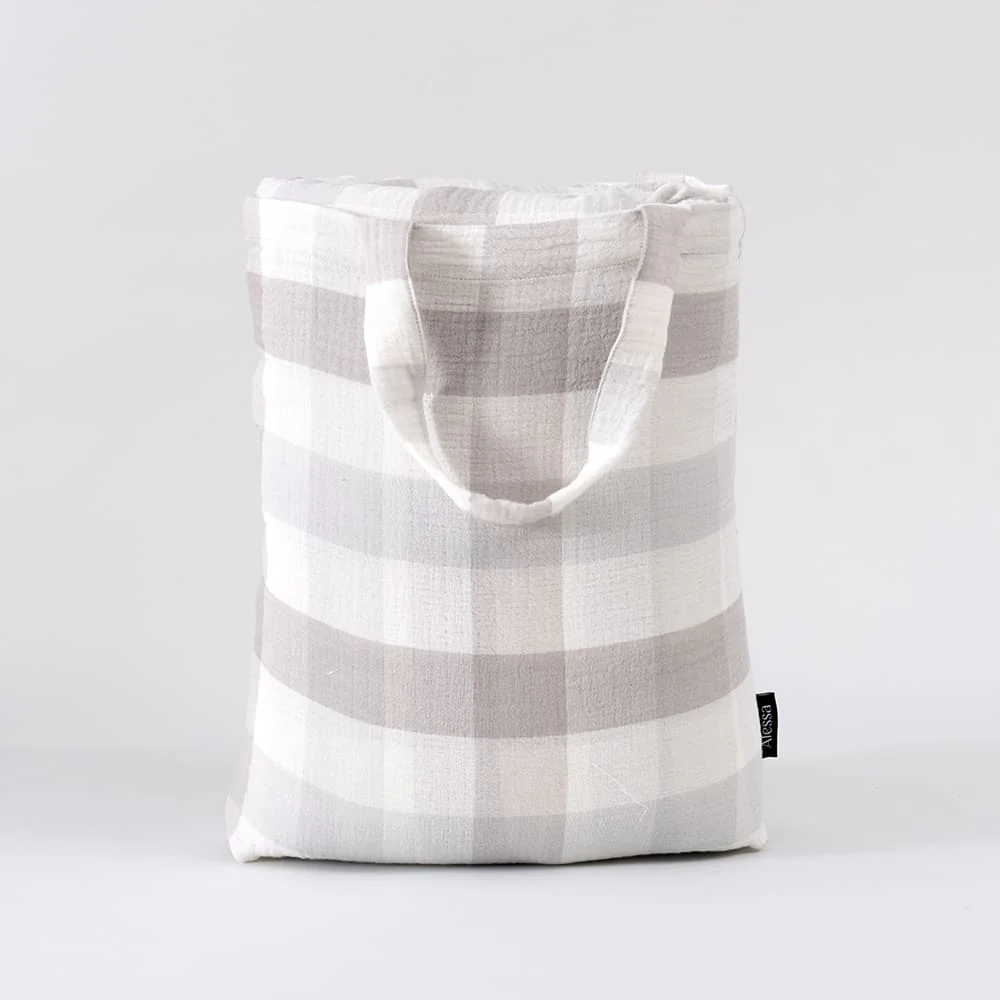 Piecera Vichy 90x230cm Gris - Image 3