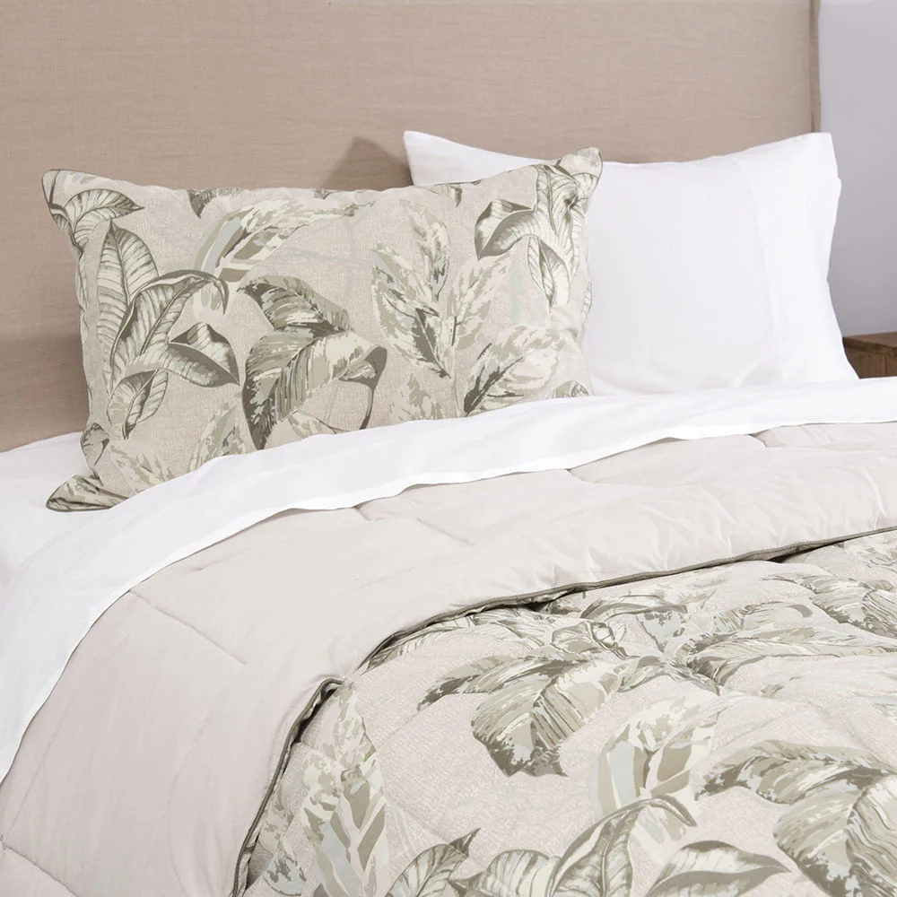 Plumón Estampado Arboleda 1.5 Plazas Beige - Image 2