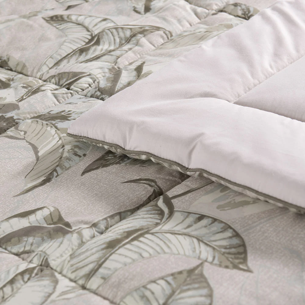 Plumón Estampado Arboleda 2 Plazas Beige - Image 4