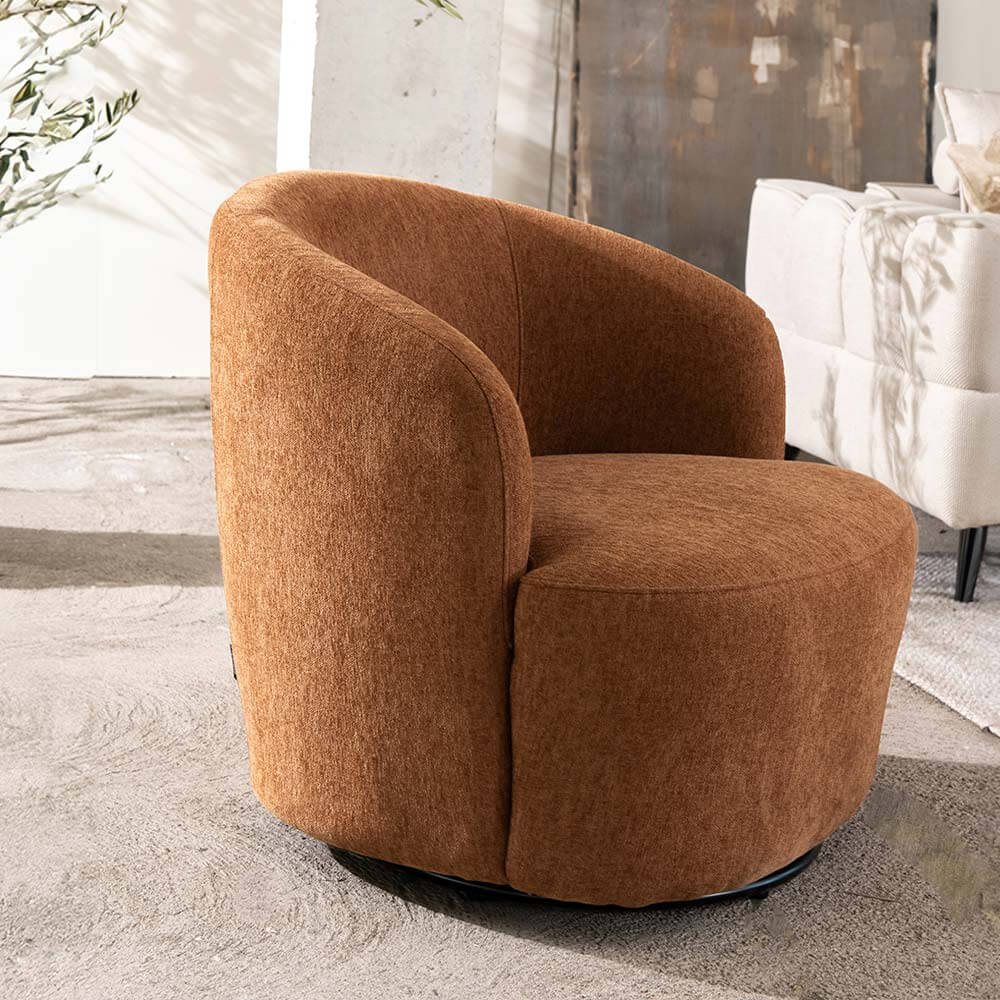 Poltrona Giratoria Caprice Camel - Image 2
