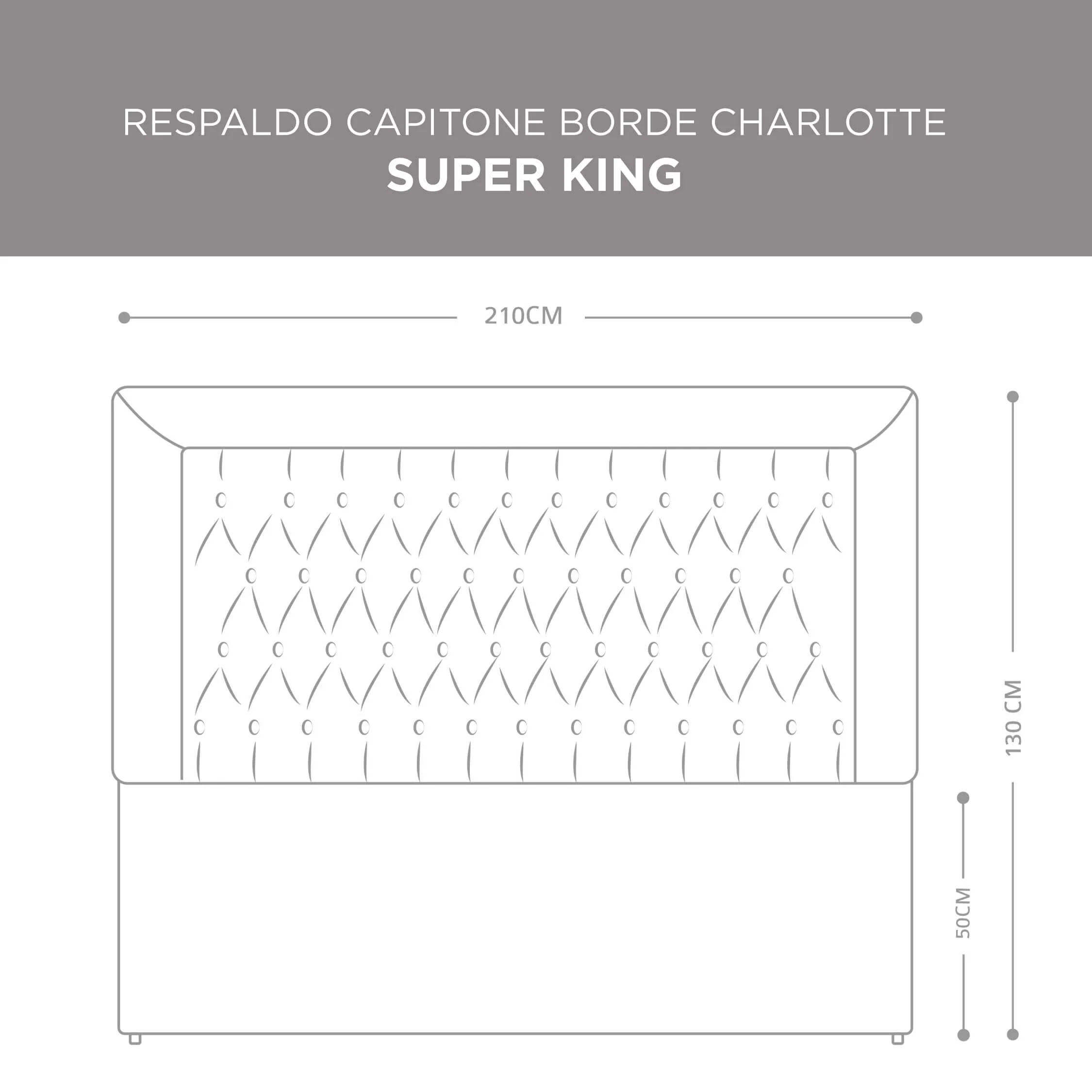 Respaldo Capitoné Borde Charlotte Beige - Image 7