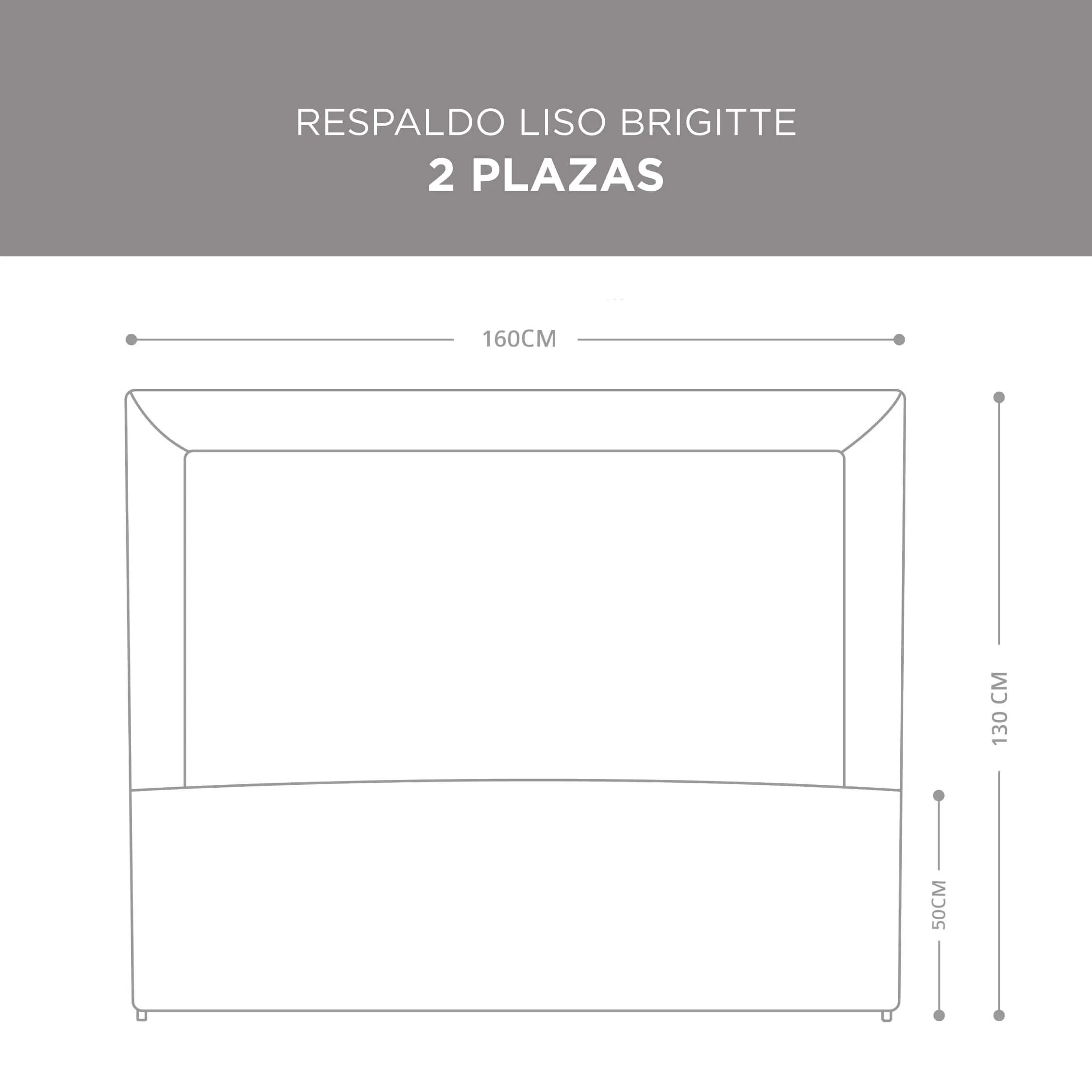 Respaldo Liso Brigitte Beige - Image 3