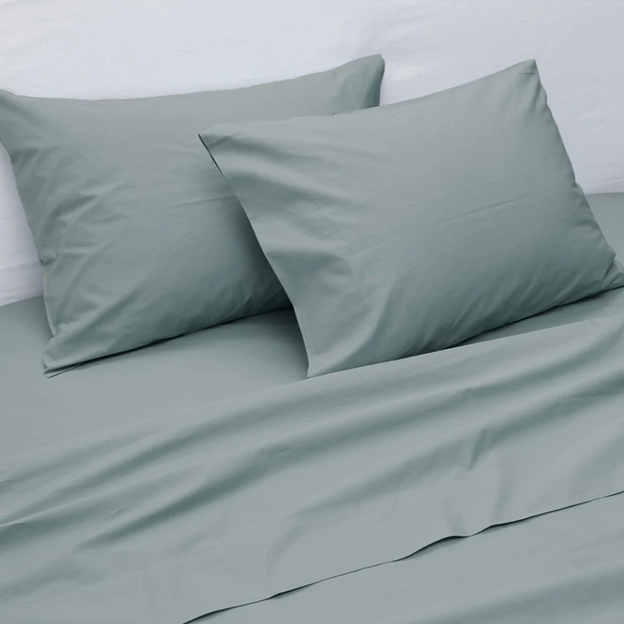 Sábana 300 Hilos Percale Super King Celeste