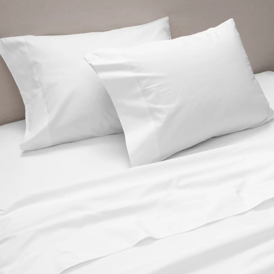 Sábana 400 Hilos Percale 2 Plazas Blanco