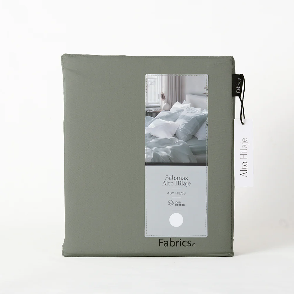Sábana 400 Hilos Percale King Verde - Image 3