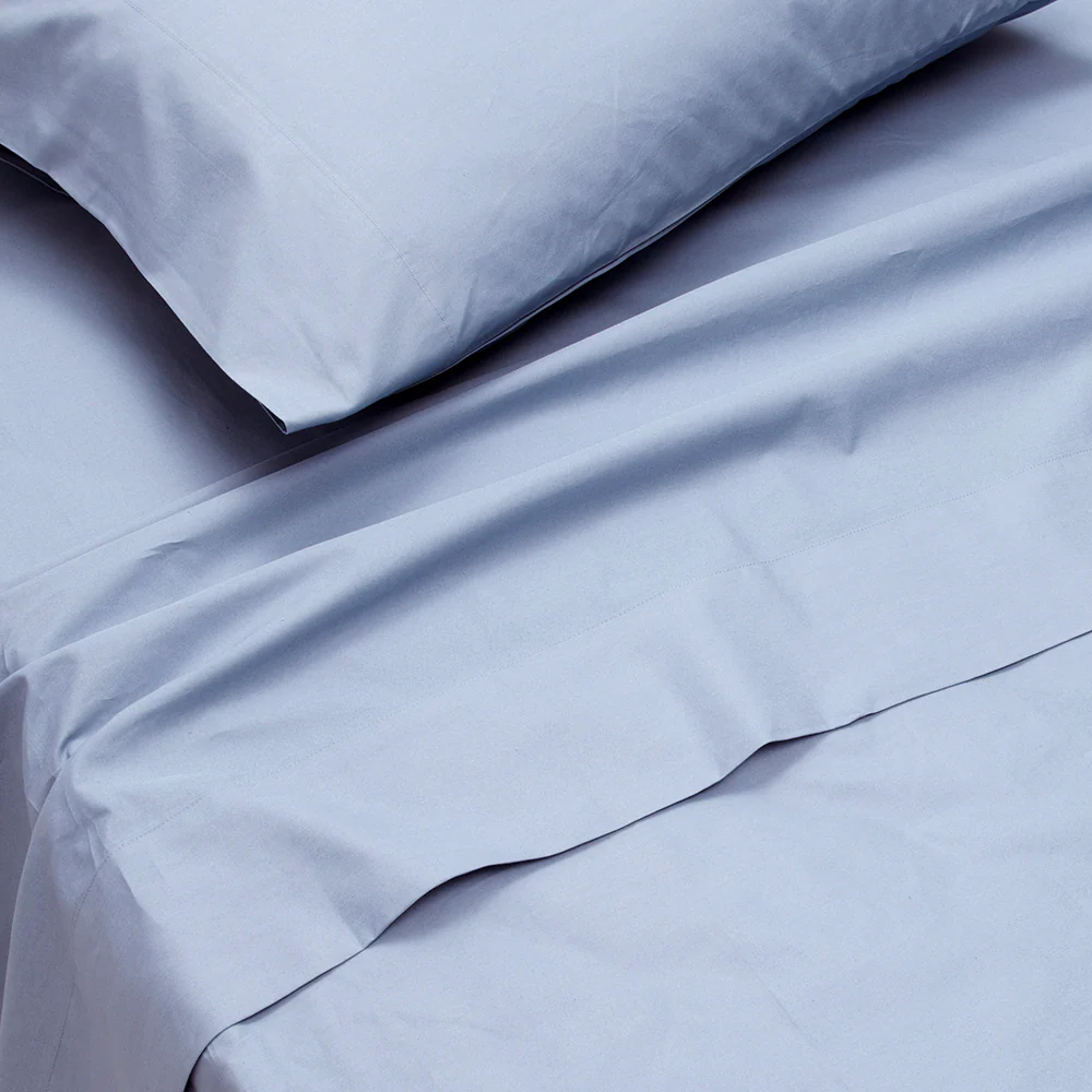 Sábana 400 Hilos Percale Super King Azul - Image 2