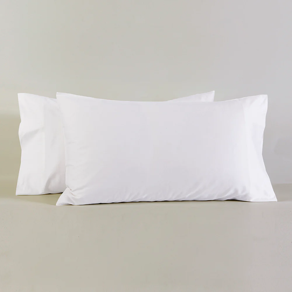 Set 2 Fundas Almohadas 300 Hilos 50x90cm Crudo