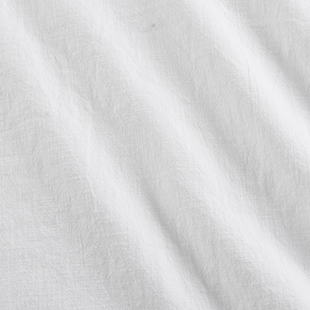 Set 2 Fundas Almohadas Lino 50x70cm Blanco - Image 2
