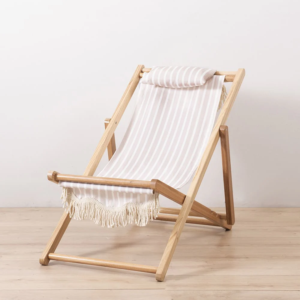 Silla Playa Plegable Menorca Beige Rayas - Image 4