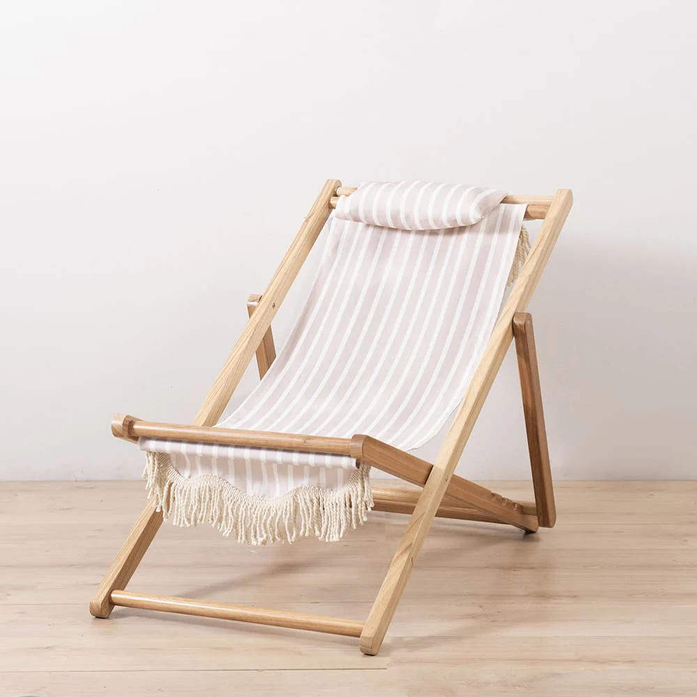 Silla Playa Plegable Menorca Beige Rayas - Image 5