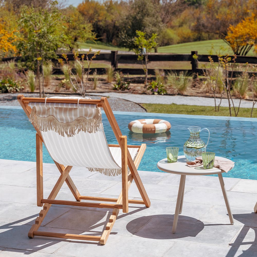 Silla Playa Plegable Menorca Beige Rayas - Image 9