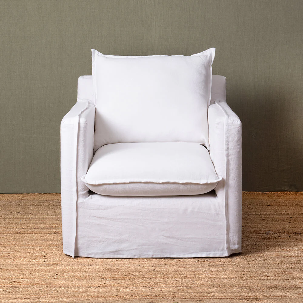 Sillón Dominga Lino Blanco - Image 2