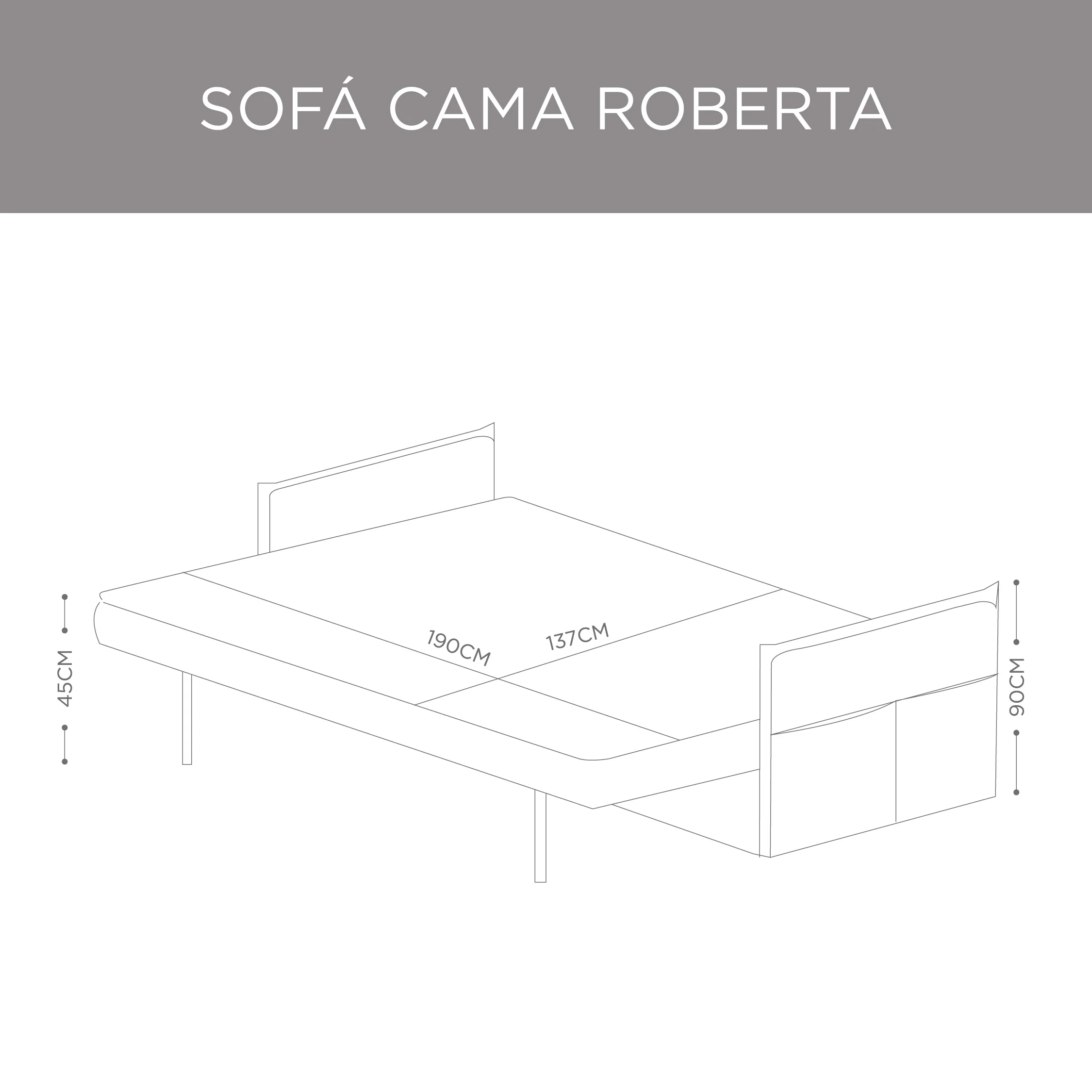 Sofá Cama Roberta Beige - Image 12
