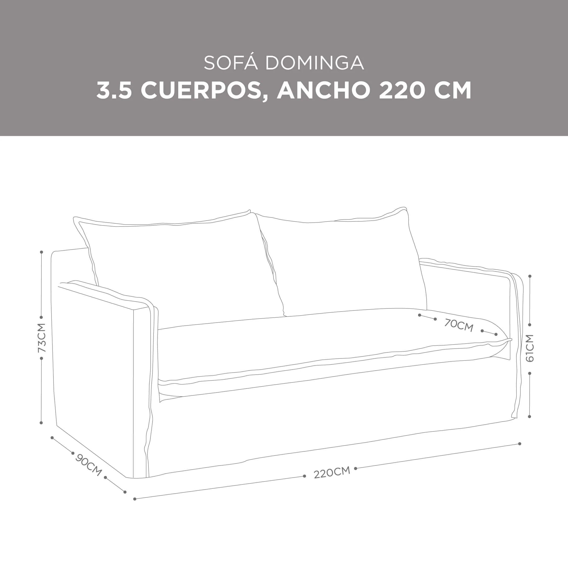 Sofá Dominga Lino Blanco - Image 8