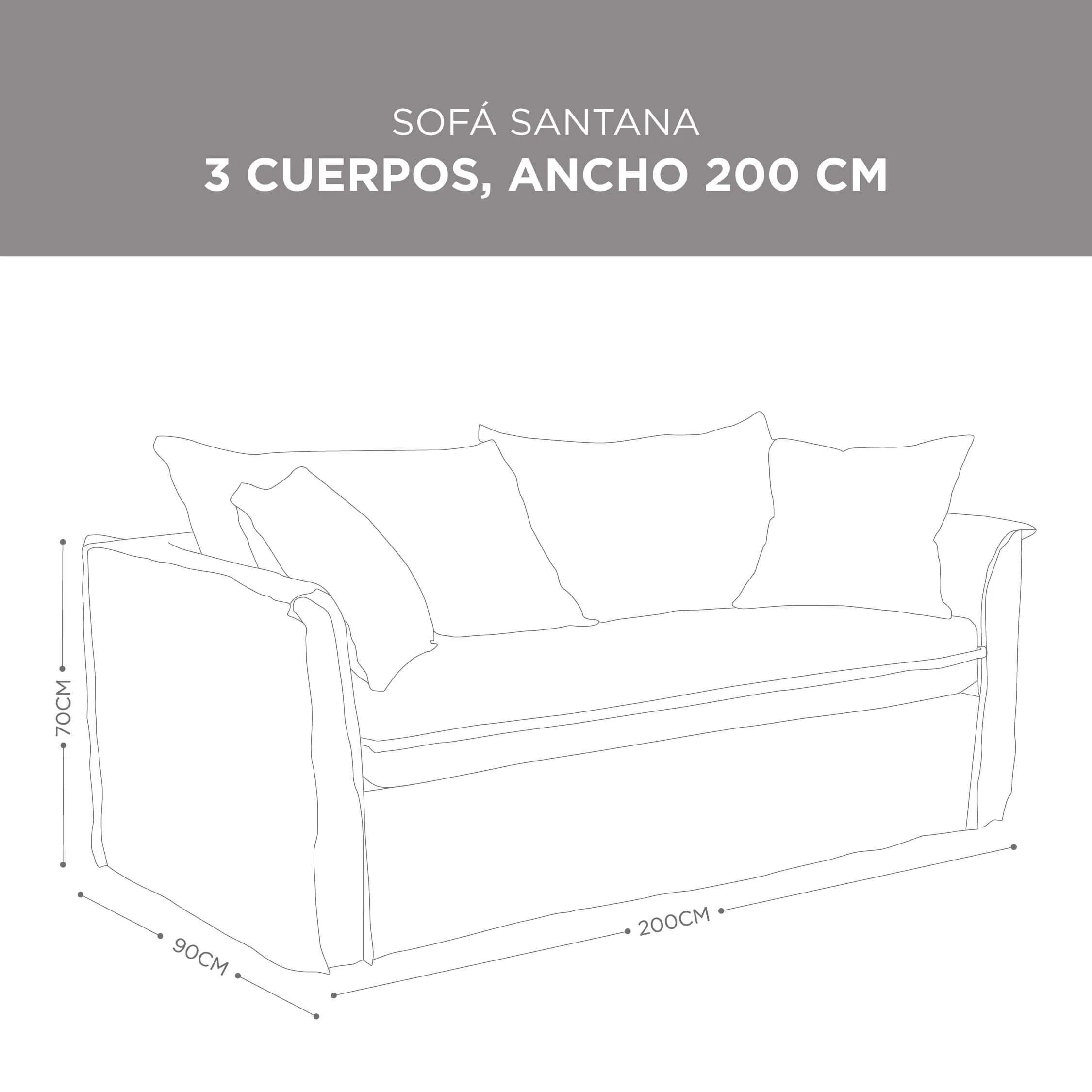 Sofá Santana Lino Blanco - Image 6