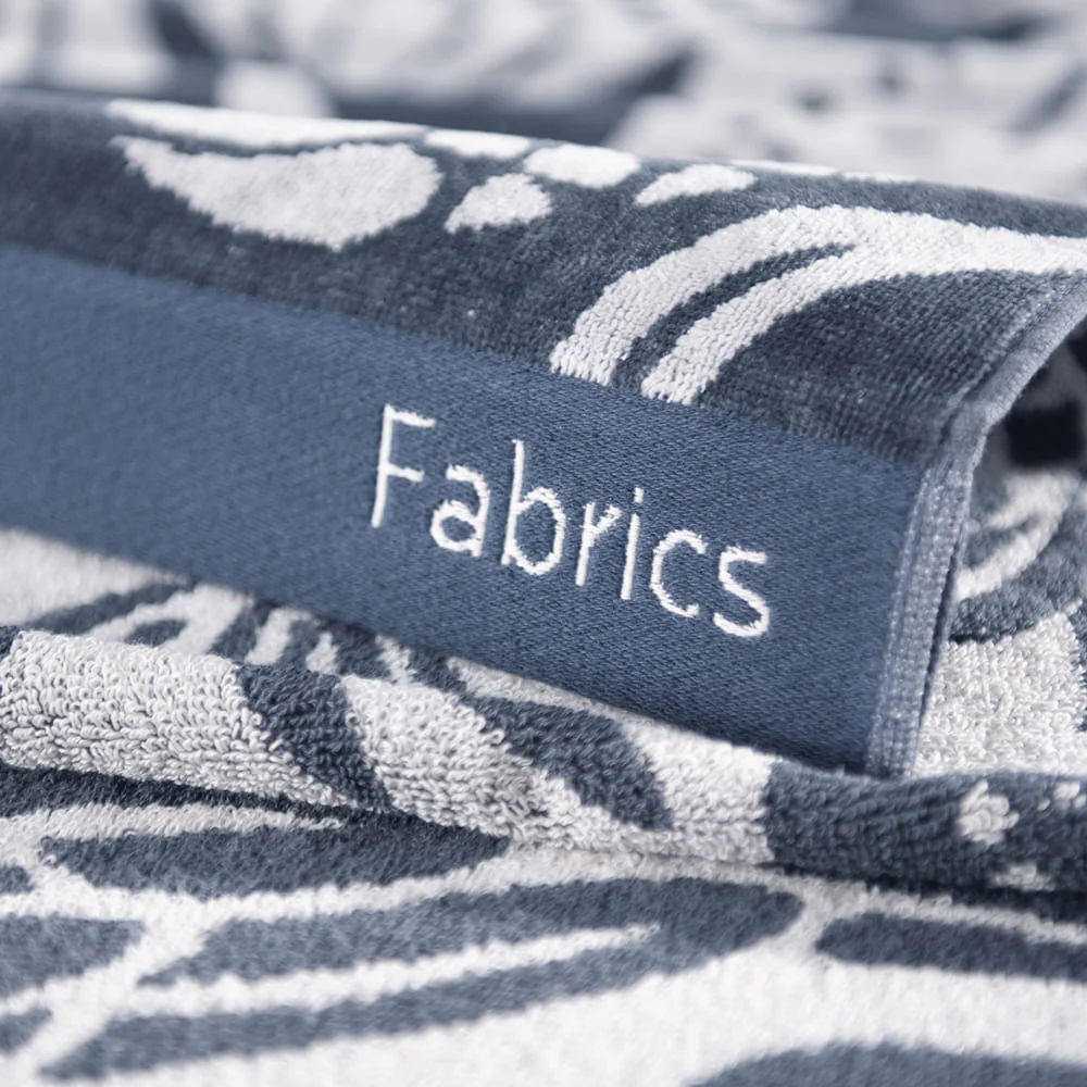 Toalla Playa Jacquard Tropic Azul - Image 2
