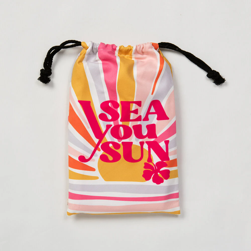 Toalla Playa Microfibra Sunny Rosado - Image 3