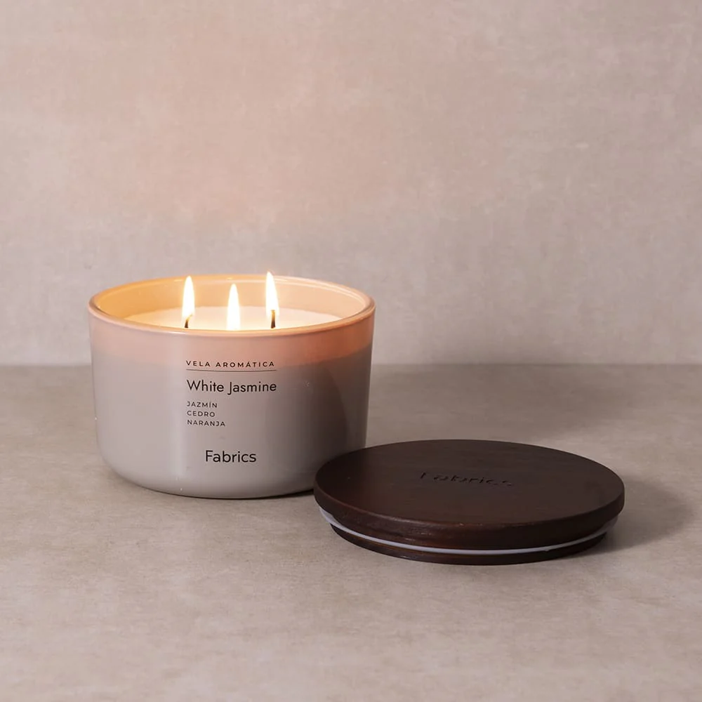 Vela Vidrio White Jasmine - Image 2